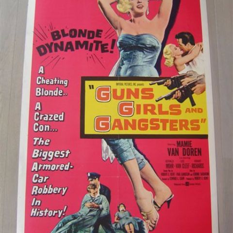 'Guns, girls and gangstars' (Mamie Van Doren, Lee Van Cleef) U.S. one-sheet